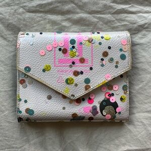 Min & Mon Fiona Vinyl Sequin Confetti Wallet